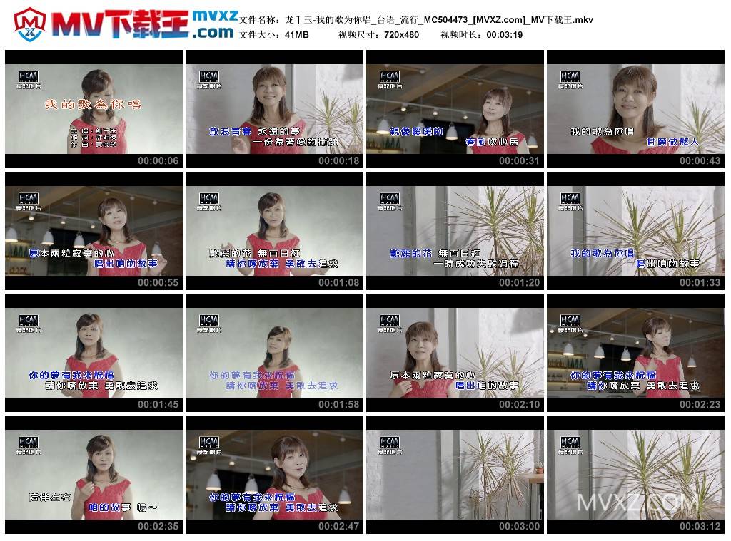 龙千玉-我的歌为你唱_台语_流行_MC504473